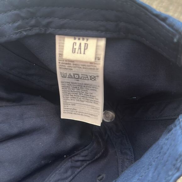 babyGAP XS/S Navy Blue/Pink Felt Logo Baseball Cap - Picture 5 of 6